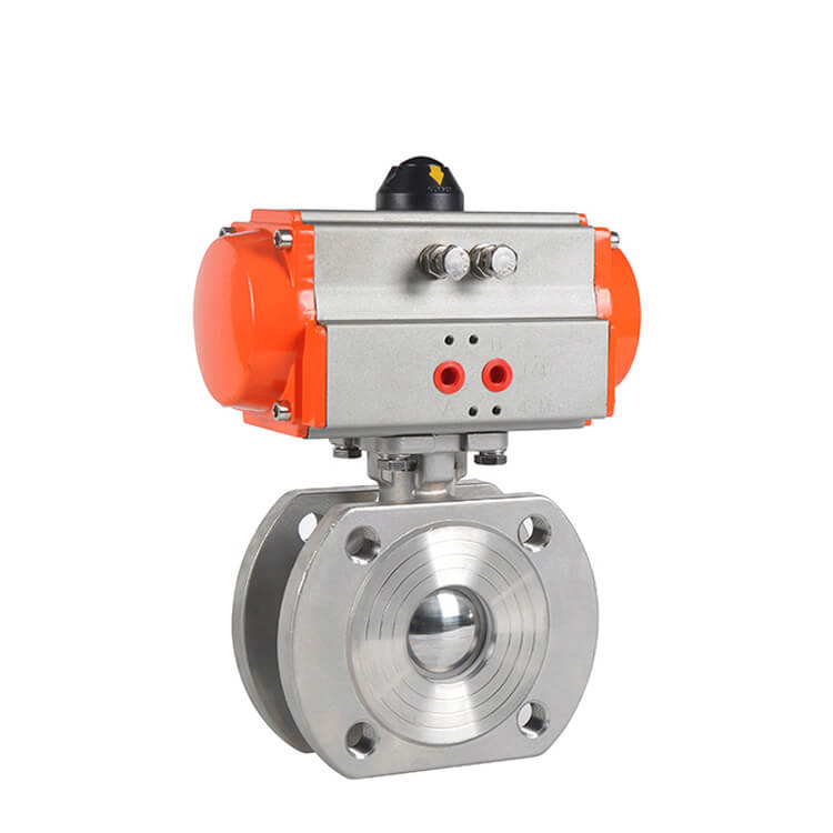 HK54B Wafer Pneumatic Italy Ball Valve